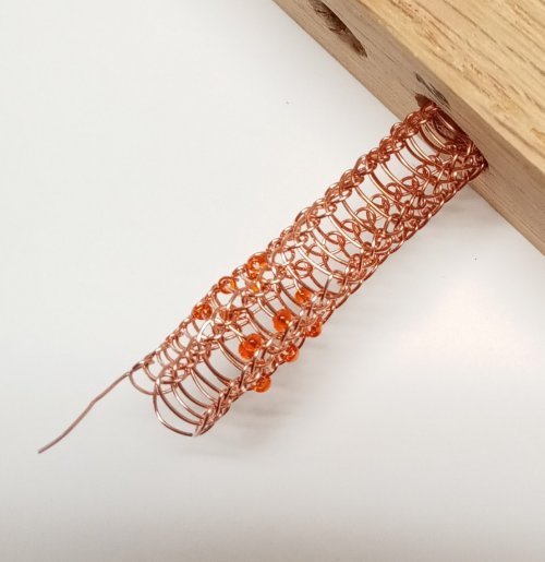 Judy Larson's Viking Knit - , Wire Weaving, Knitting, Knitting With Wire, Wire Wrapping, Wrapping, Wire Wrapping Jewelry,  viking knit